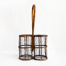 Load image into Gallery viewer, Vintage French Wine Carrier
