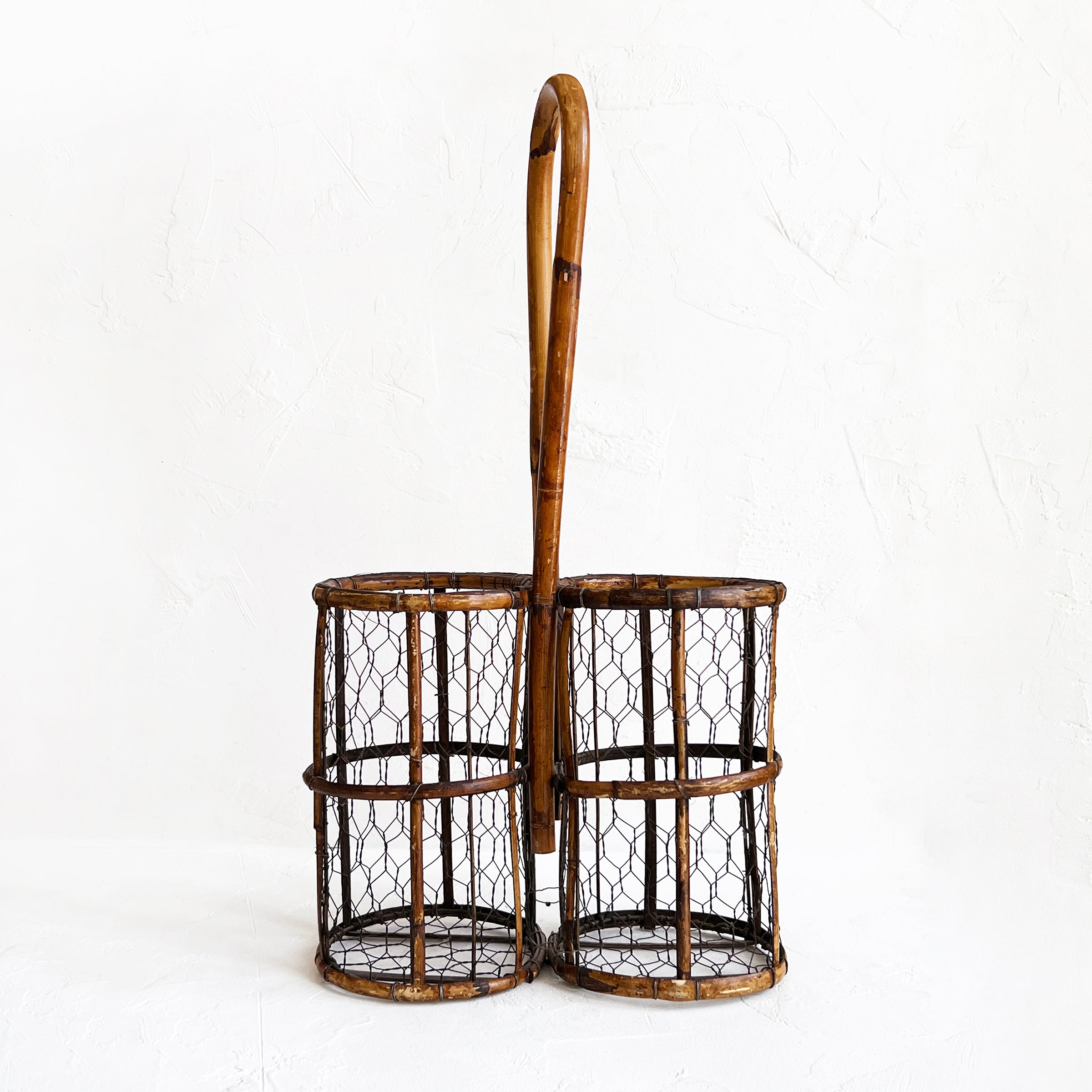 Vintage French Wine Carrier