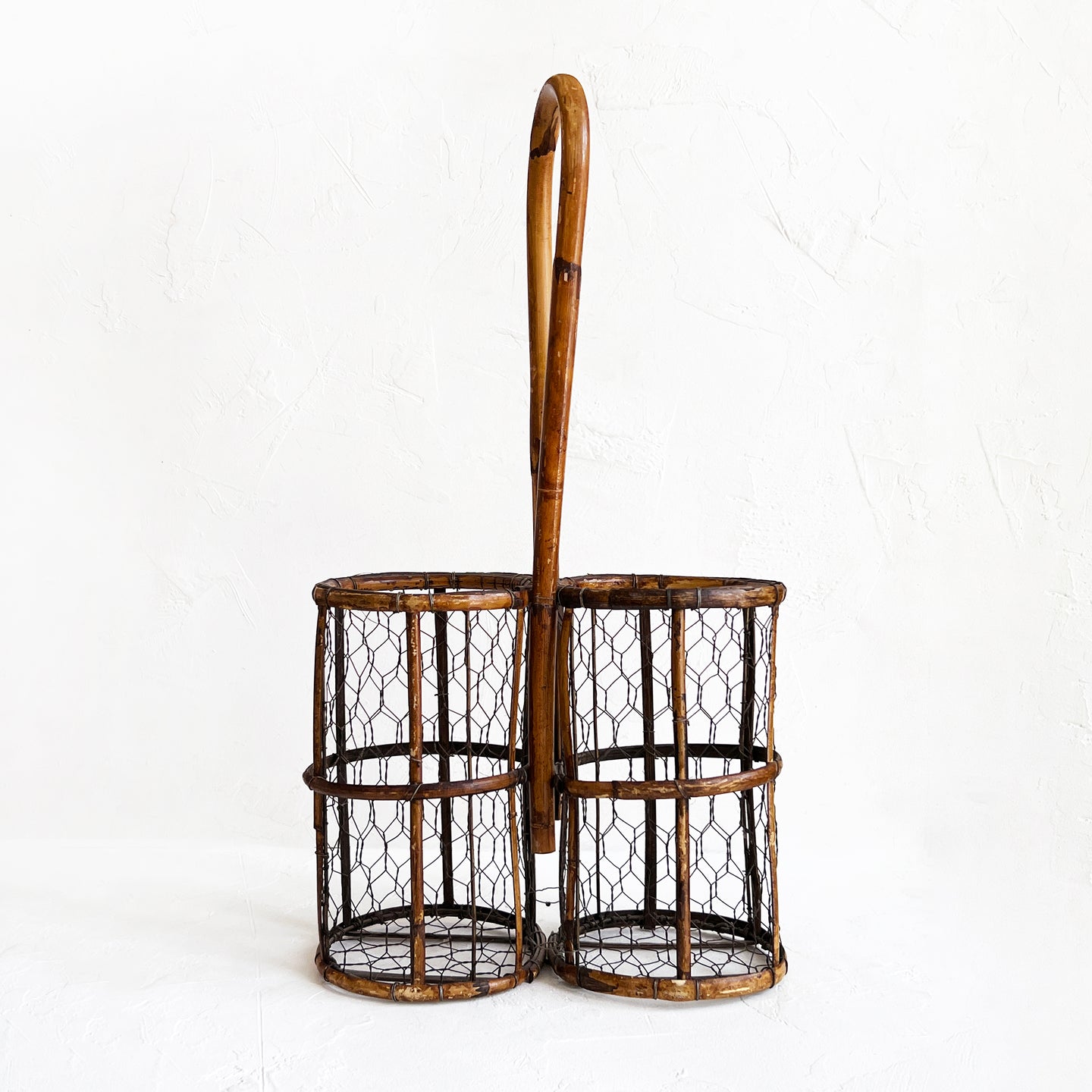Vintage French Wine Carrier