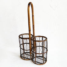 Load image into Gallery viewer, Vintage French Wine Carrier