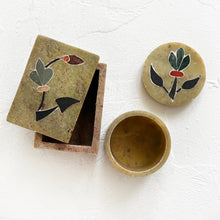Load image into Gallery viewer, Vintage Soapstone Trinket Box
