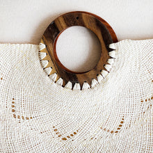 Load image into Gallery viewer, Wooden Handle Palm Hand Bag