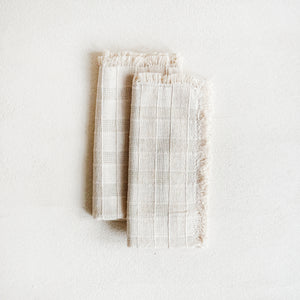 Checkered Cotton Napkins