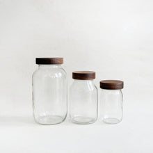 Load image into Gallery viewer, Mason Jar with Walnut Lid