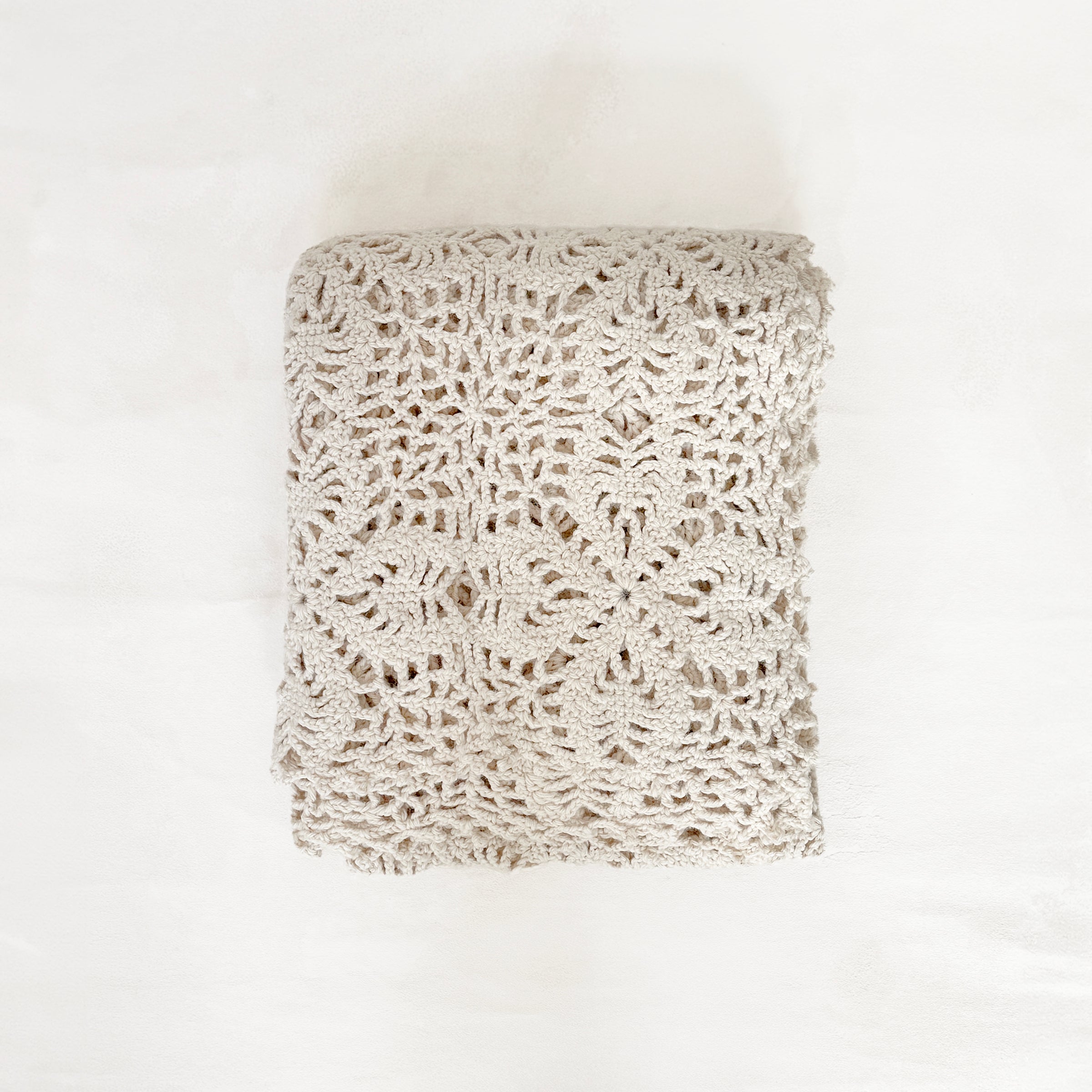 Vintage Hand Crochet Blanket