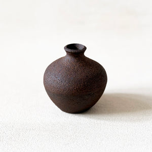 Unglazed Bud Vase in Peat