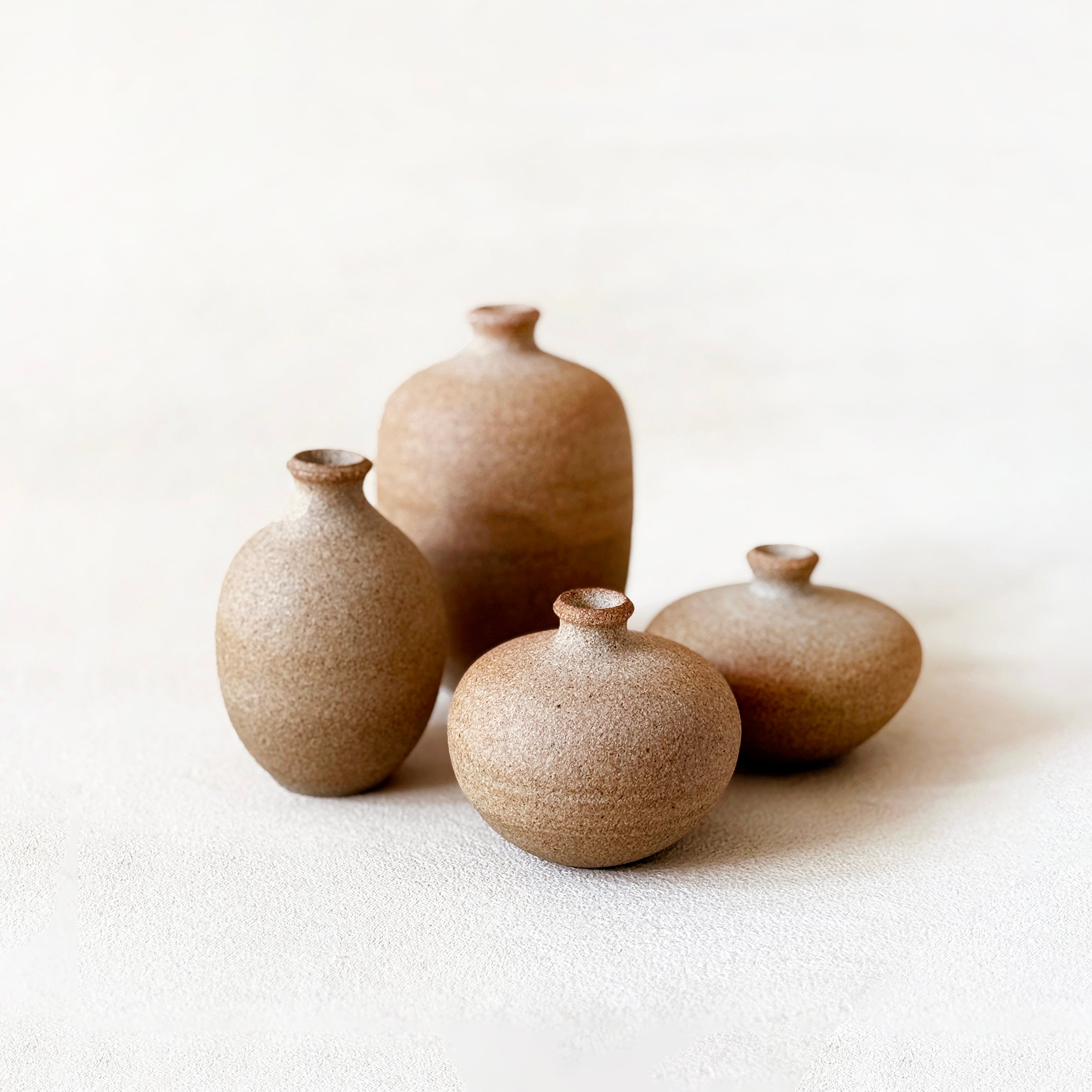 Unglazed Bud Vase in Sand