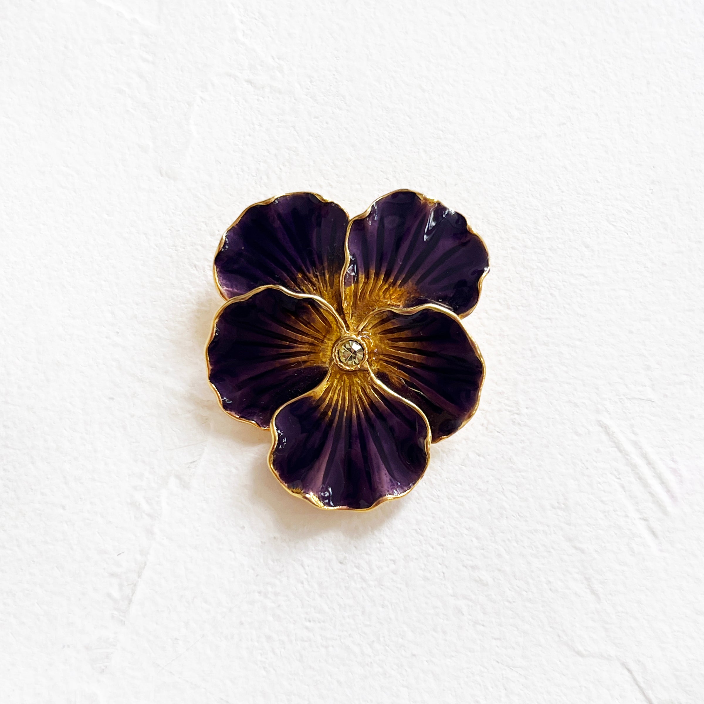 Vintage Pansy Brooch