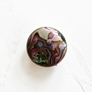 Vintage Abalone Pill Box