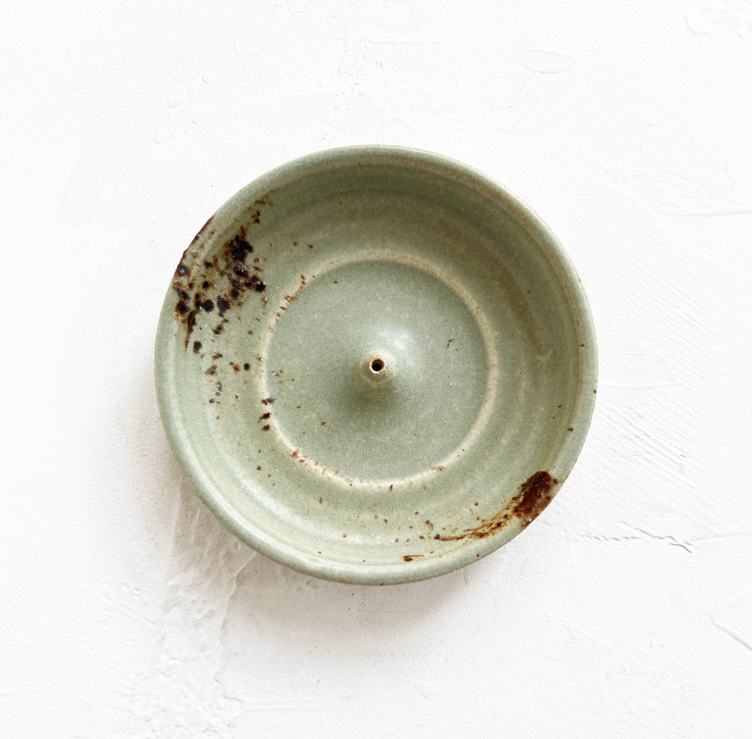 Small Incense Dish in Seafoam