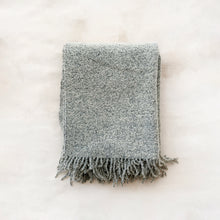 Load image into Gallery viewer, Wool Boucle Throw in Ivory Melange