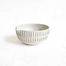Load image into Gallery viewer, Carved Matcha Bowl in Pearl