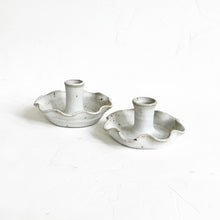 Load image into Gallery viewer, Ruffled Taper Candle Holder in Granite