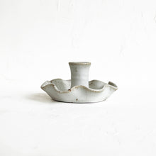Load image into Gallery viewer, Ruffled Taper Candle Holder in Granite
