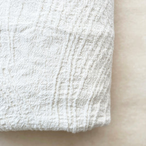 Linen Throw in Cream