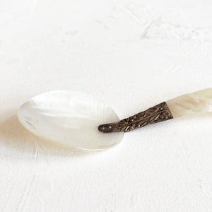 Vintage Caviar Mother of Pearl Spoon