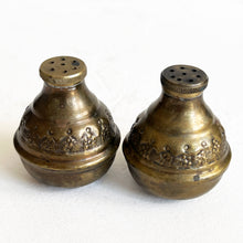 Load image into Gallery viewer, Vintage Brass Salt and Pepper Shaker
