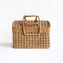 Load image into Gallery viewer, Vintage Rattan Lunch Box