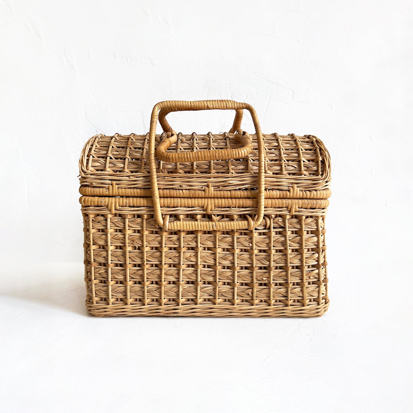 Vintage Rattan Lunch Box