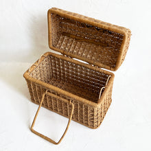 Load image into Gallery viewer, Vintage Rattan Lunch Box