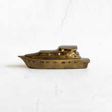 Load image into Gallery viewer, Vintage Brass Yacht Paperweight