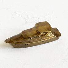 Load image into Gallery viewer, Vintage Brass Yacht Paperweight