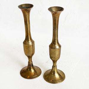 Vintage Brass Candle Stick Holder Set