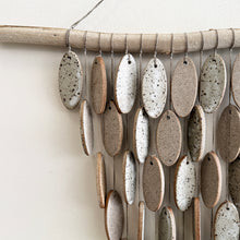 Load image into Gallery viewer, Petal Stoneware Wall Hanging  in Quail