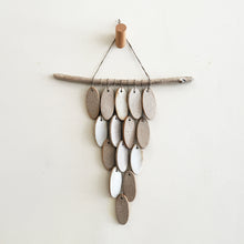Load image into Gallery viewer, Small Petal Stoneware Wall Hanging in Shell