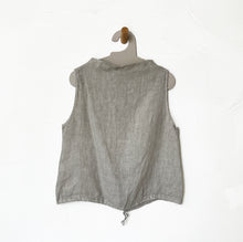 Load image into Gallery viewer, Sleeveless Linen Blouse in Natural