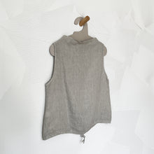 Load image into Gallery viewer, Sleeveless Linen Blouse in Natural