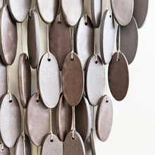 Load image into Gallery viewer, Petal Stoneware Wall Hanging in Peat