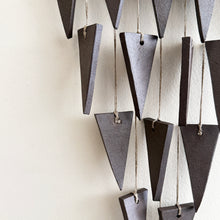 Load image into Gallery viewer, Triangle Stoneware Wall Hanging  in Peat