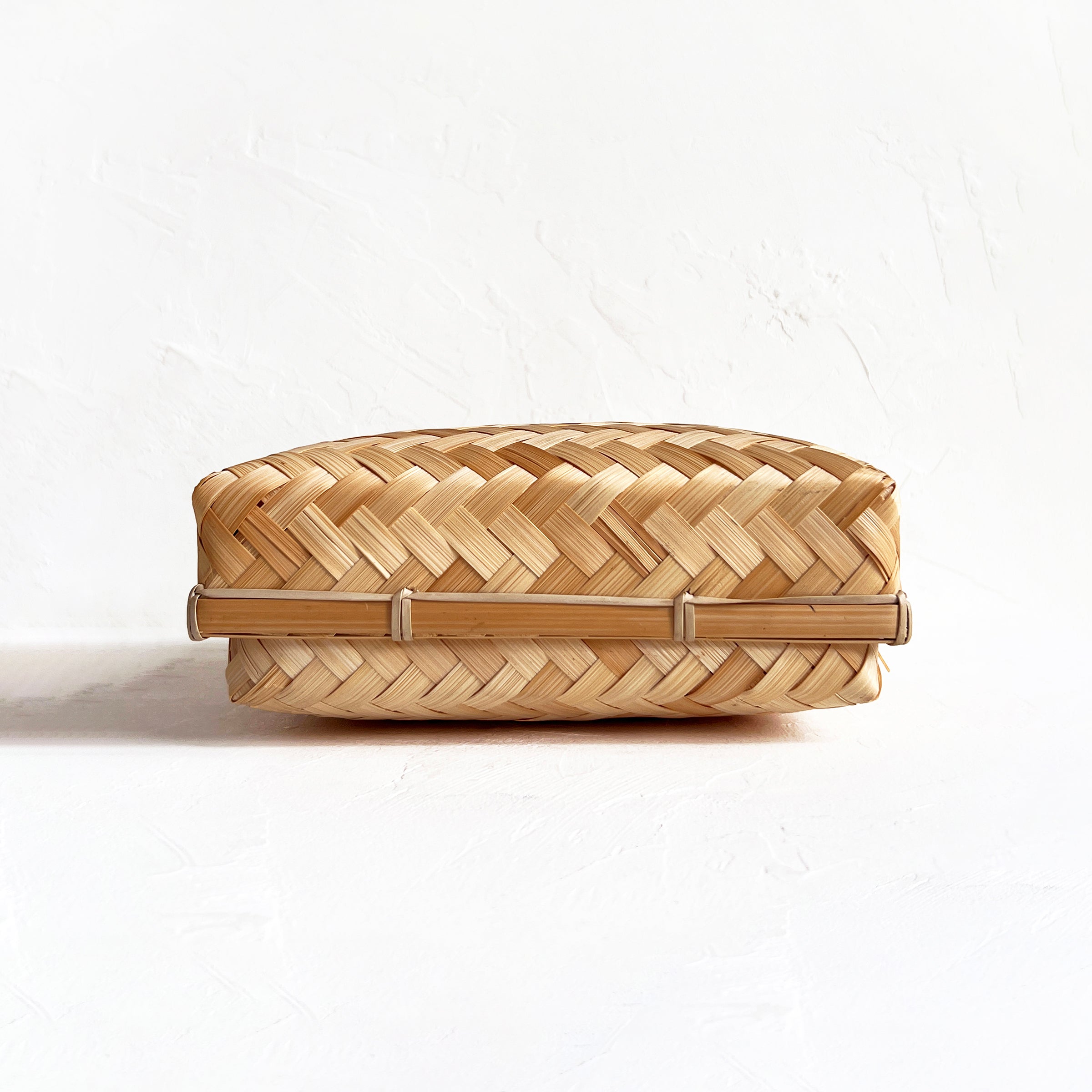 Vintage Bamboo Lidded Box
