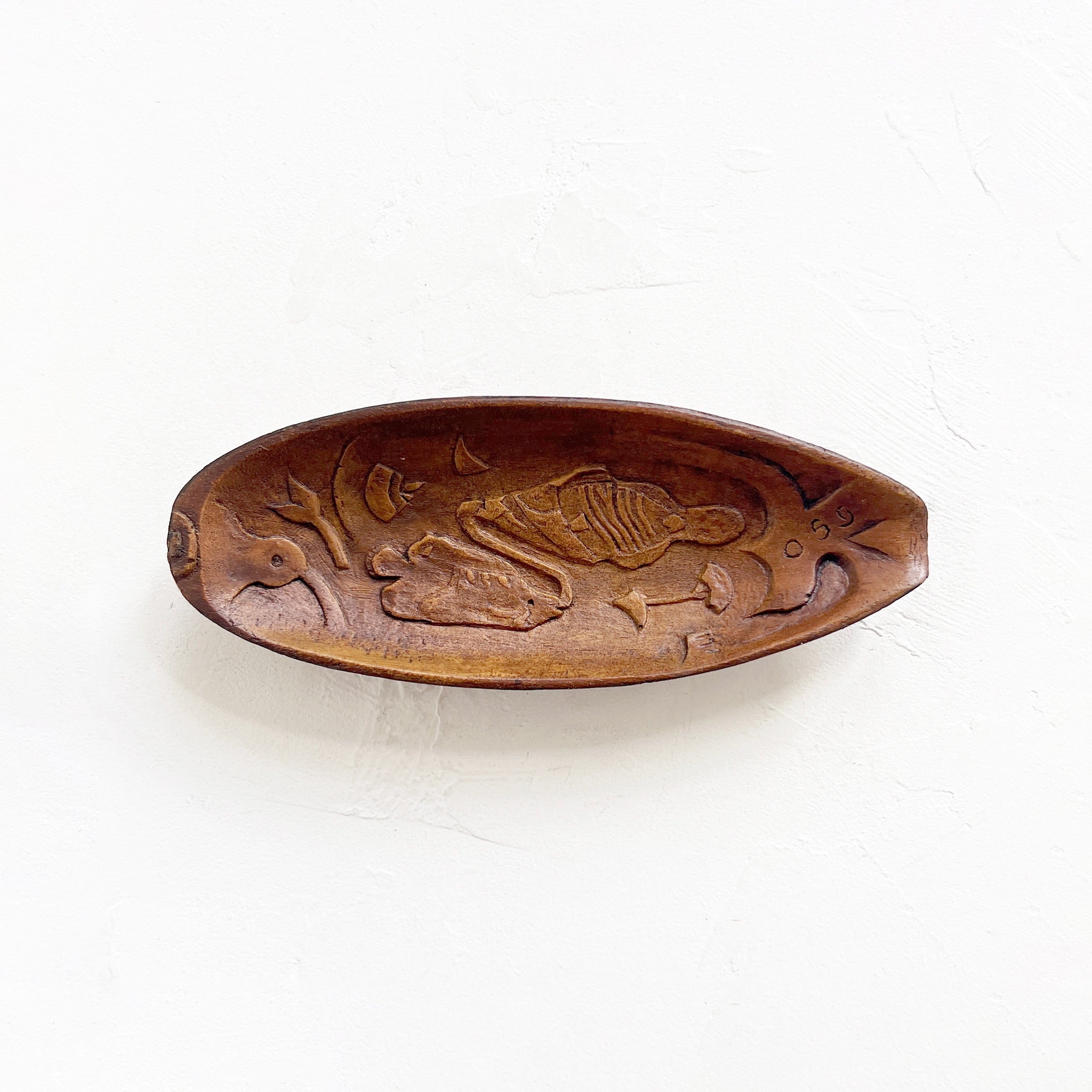 Vintage Carved Fish Tray