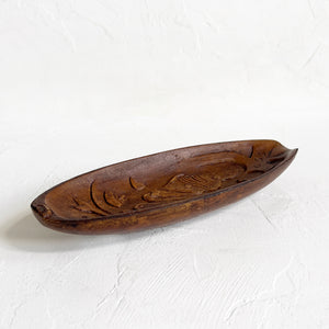 Vintage Carved Fish Tray