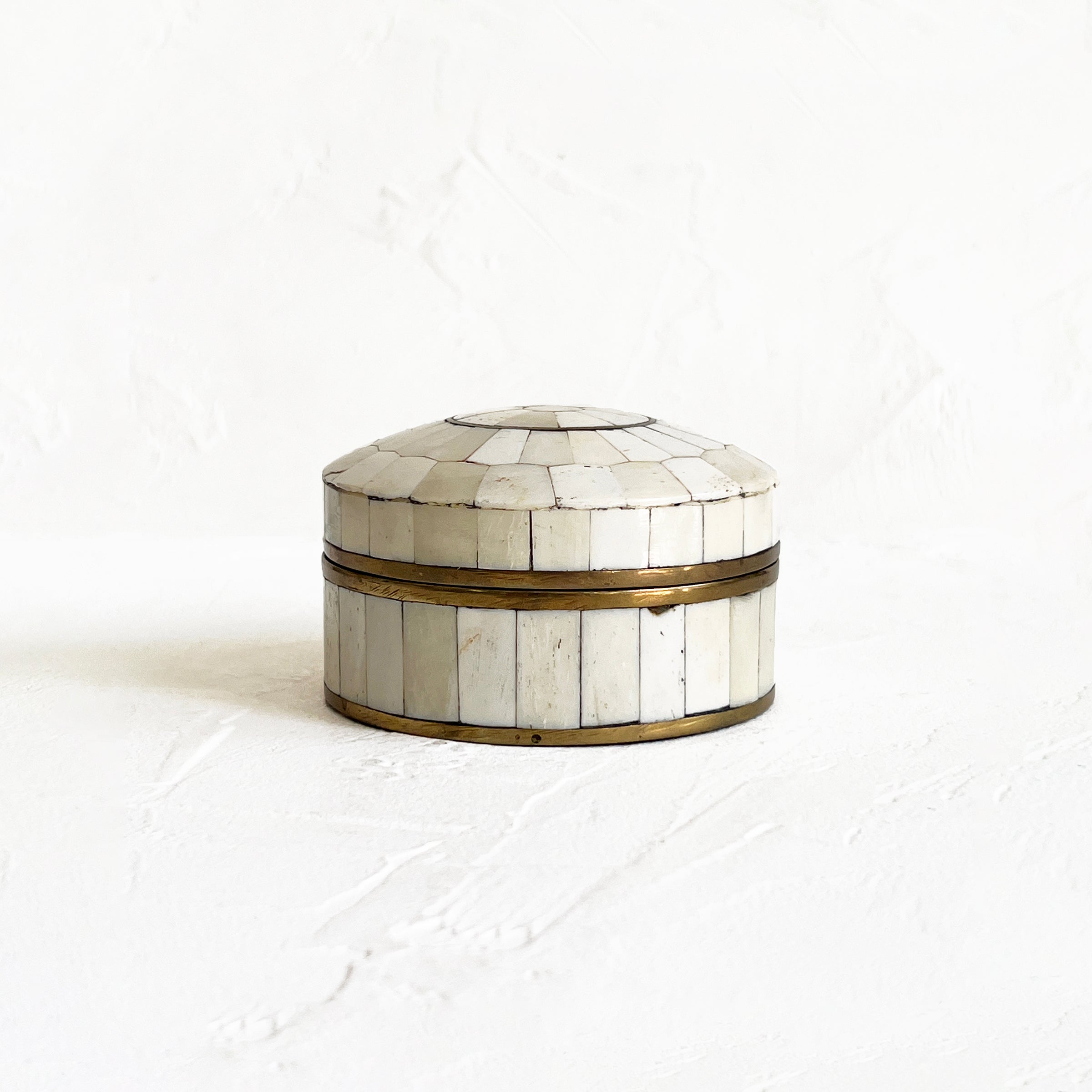 Vintage Mother of Pearl Lidded Vessel