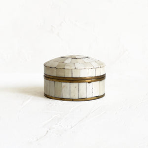 Vintage Mother of Pearl Lidded Vessel