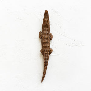Vintage African Carved Crocodile