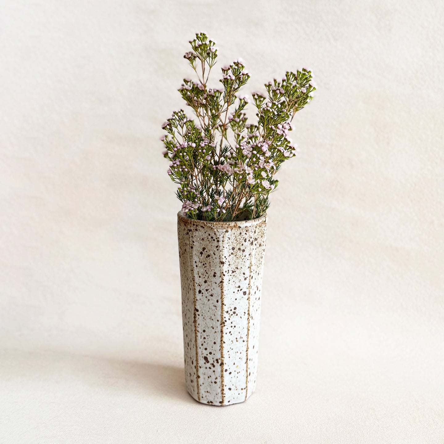 Faceted Vase in Quail