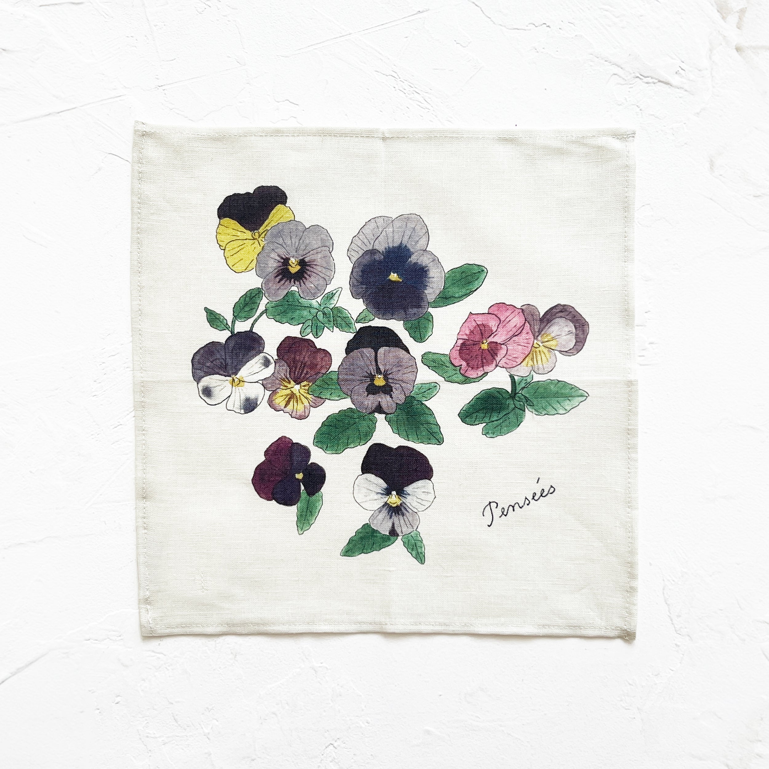 Isabelle Boinot Handkerchief in Pansy