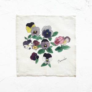 Isabelle Boinot Handkerchief in Pansy