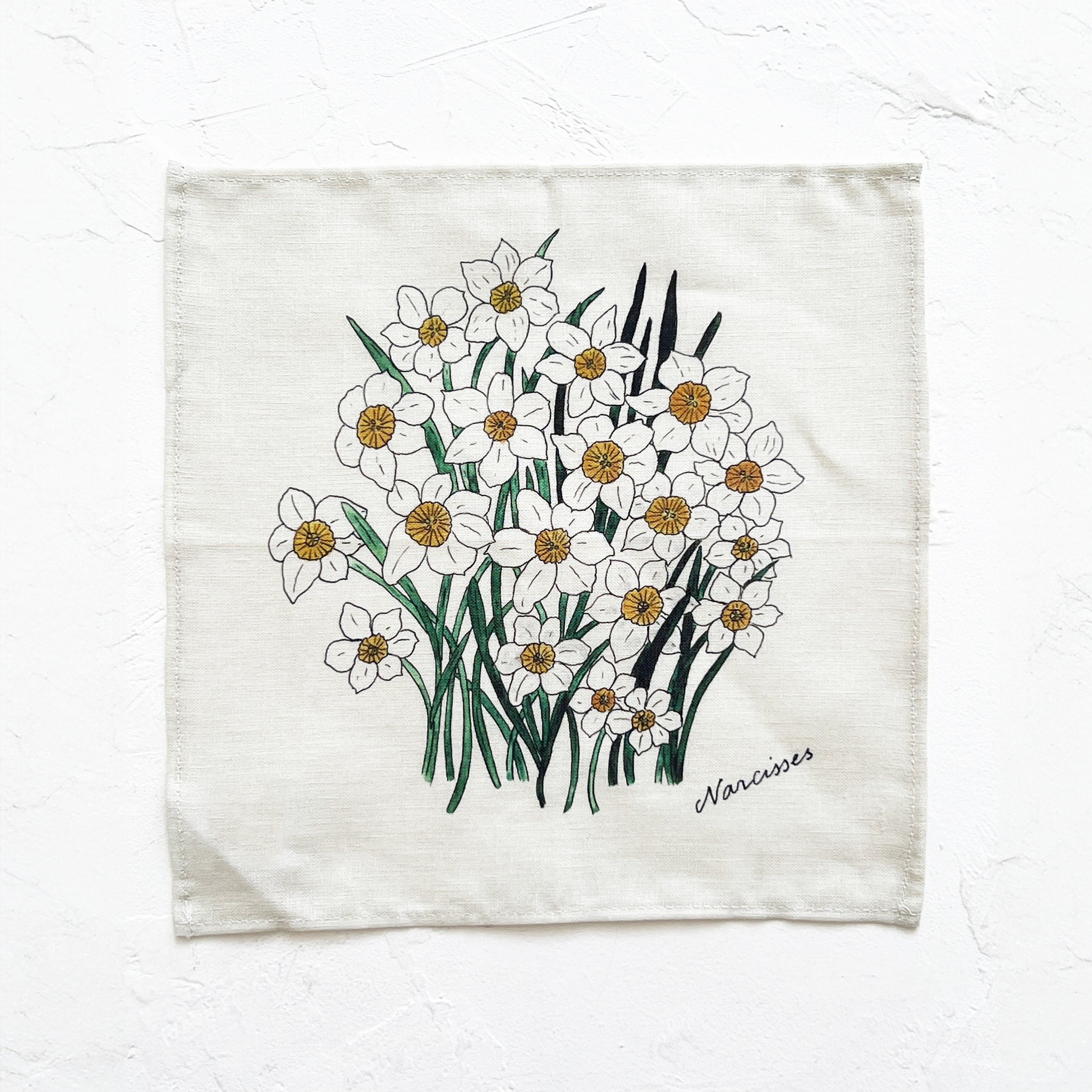 Isabelle Boinot Handkerchief in Narcissus