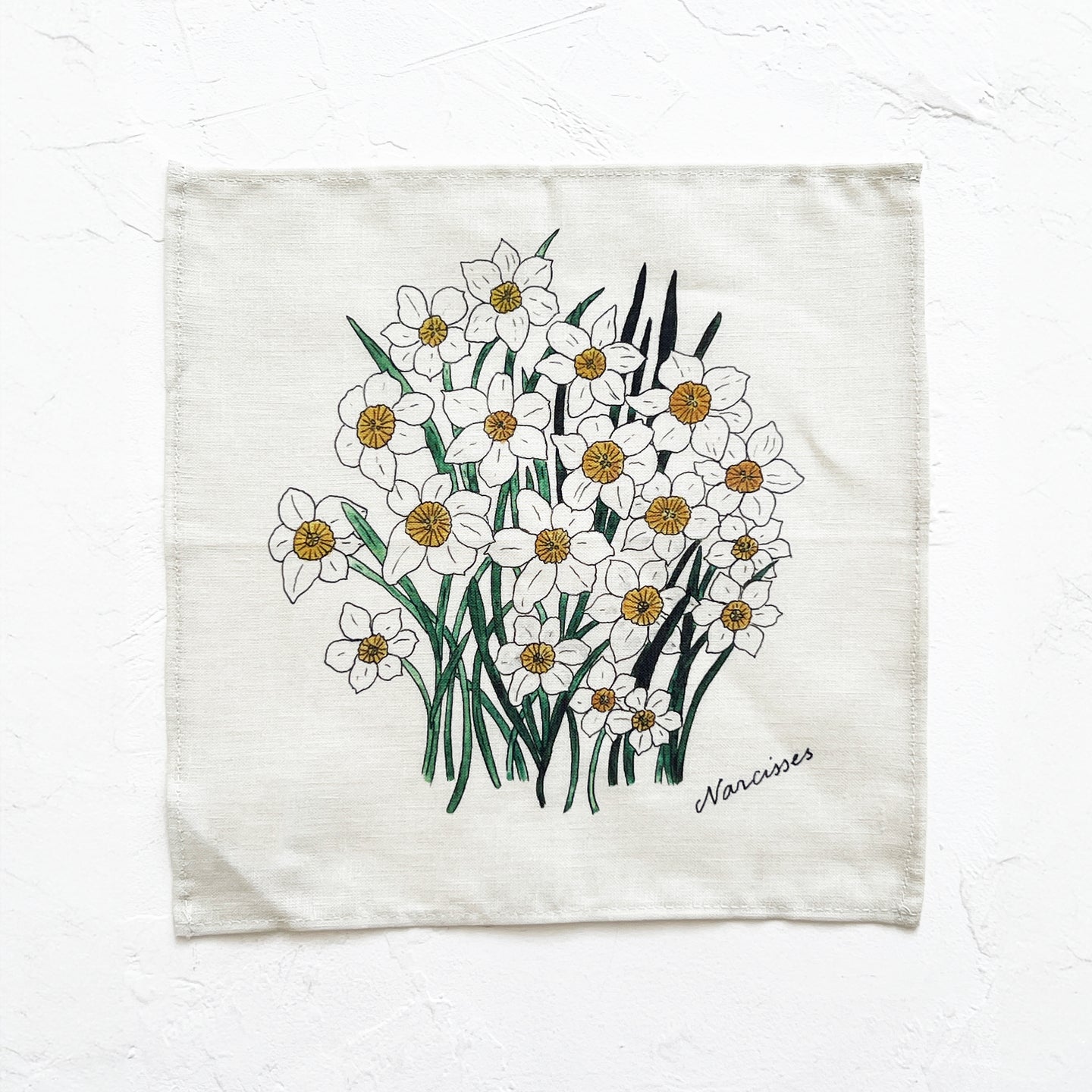 Isabelle Boinot Handkerchief in Narcissus