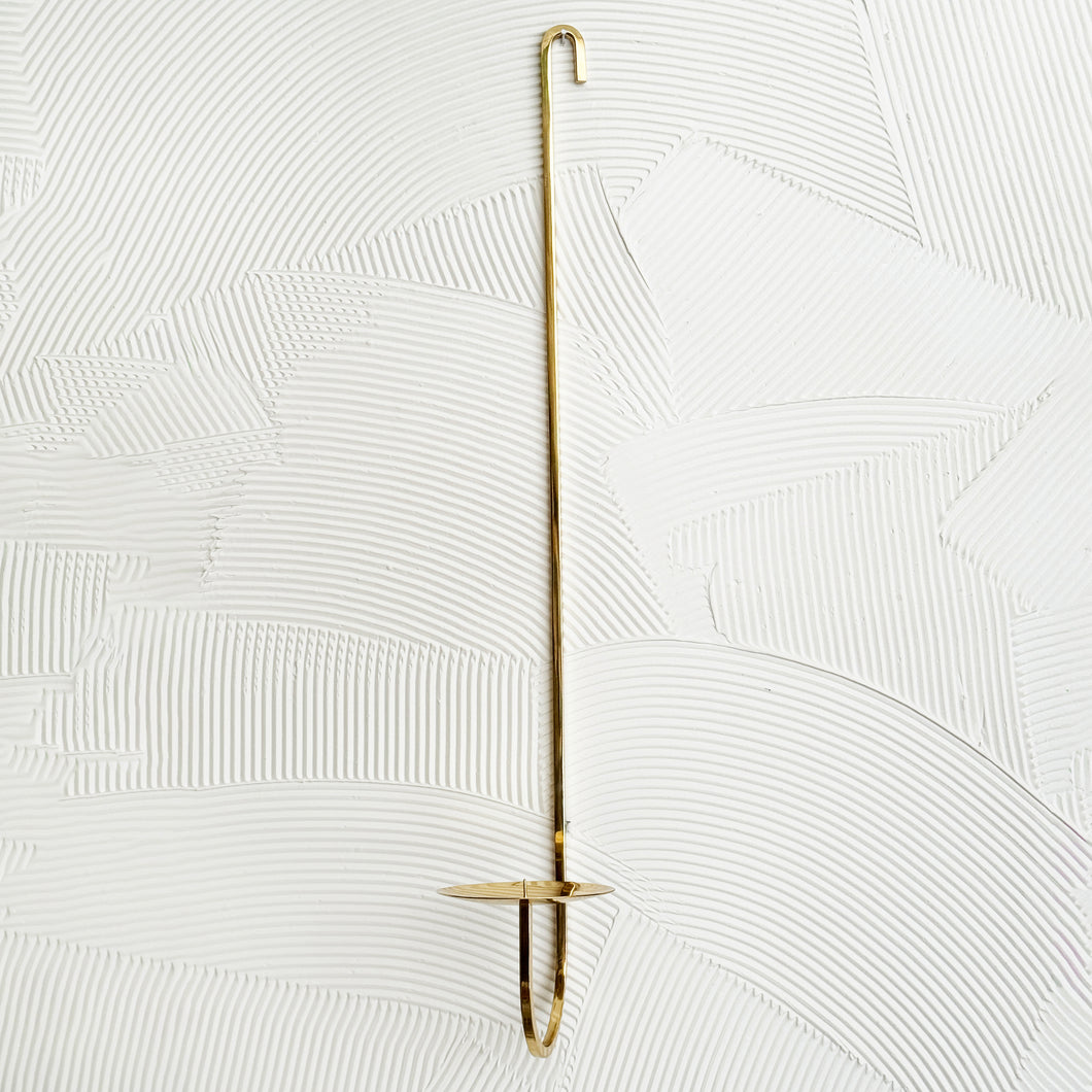 Hanging Brass Candle Sconce