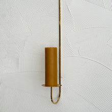 Load image into Gallery viewer, Hanging Brass Candle Sconce
