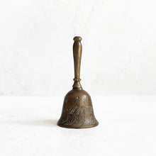 Load image into Gallery viewer, Vintage Brass Etched Bell