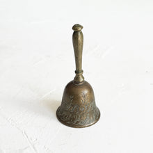 Load image into Gallery viewer, Vintage Brass Etched Bell