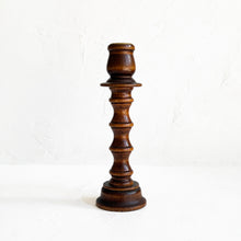 Load image into Gallery viewer, Vintage Wood Candle Holder