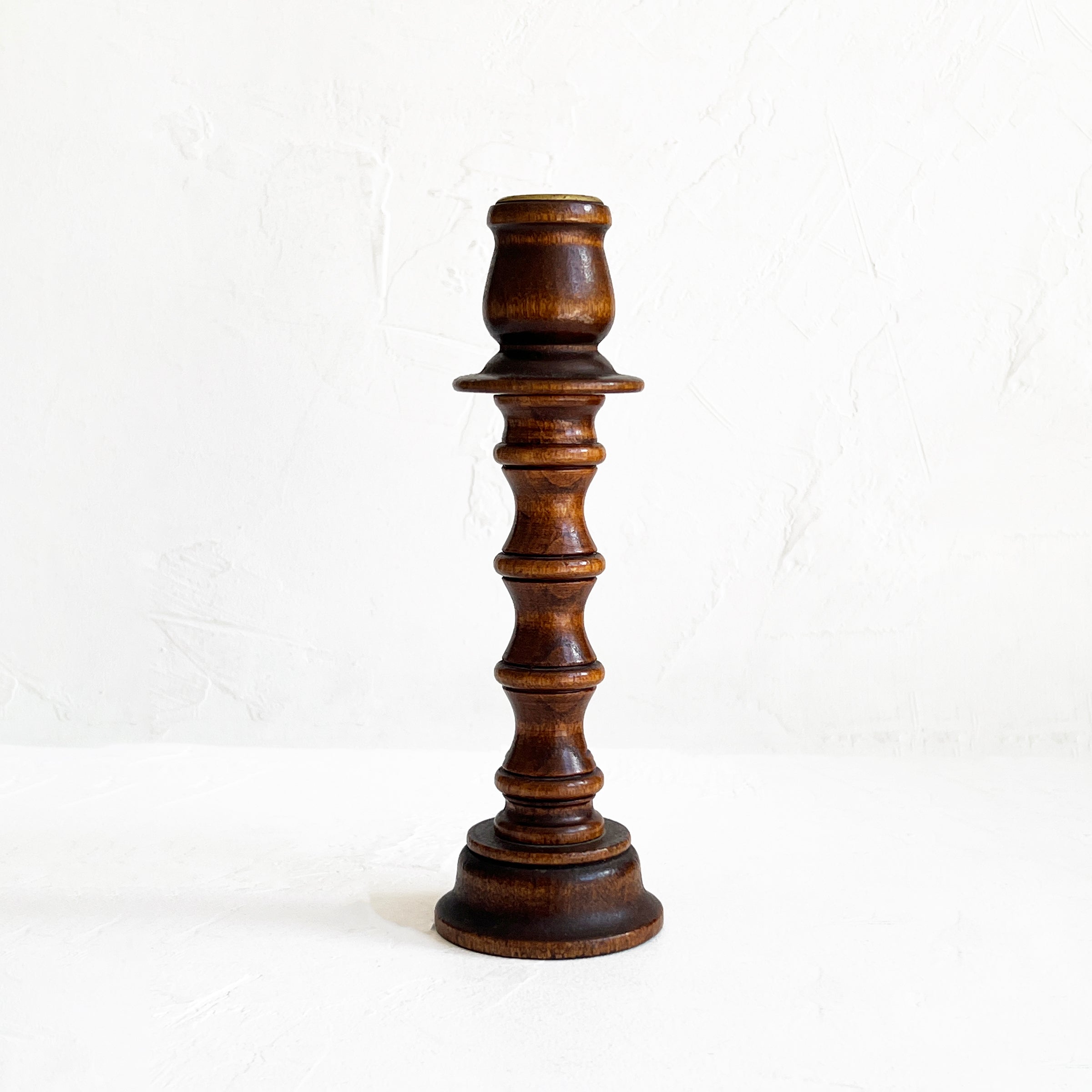 Vintage Wood Candle Holder